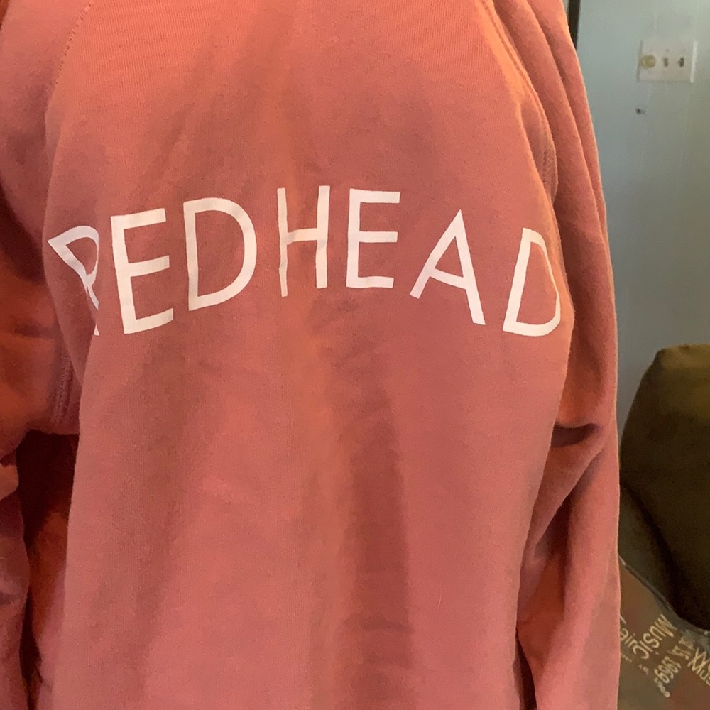 “Redhead” Brunette crop sweat shirt